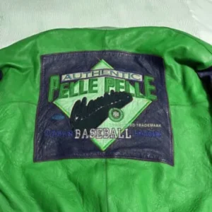 Pelle Pelle Baseball Champion Green Jacket view 2