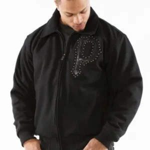Pelle Pelle Men Eagle Black Wool Jacket