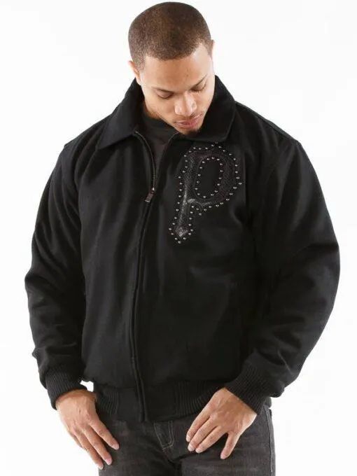 Pelle Pelle Men Eagle Black Wool Jacket