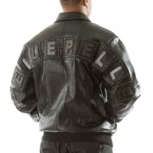 Pelle Pelle Men Black Jeweled Leather Jacket view 3