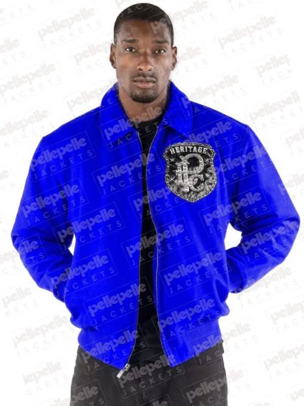 Pelle Pelle Dark Blue Heritage Wool Jacket