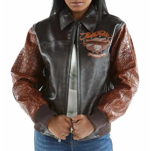 Pelle Pelle Black And Brown MB Jacket | Women Jacket view 1