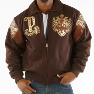 Pelle Pelle Empire Brown Wool Jacket