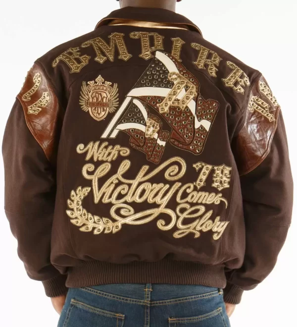 Pelle Pelle Empire Brown Wool Jacket view 3