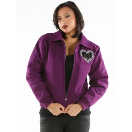 Pelle Pelle Heartbreaker Purple Wool Jacket | Women Jacket