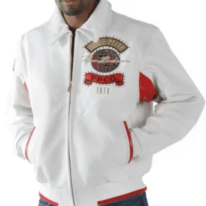 Pelle Pelle Men White World Tour MB Jacket view 2