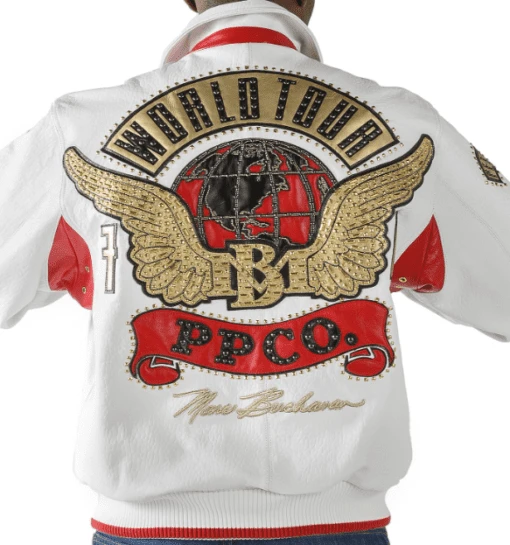 Pelle Pelle Men White World Tour MB Jacket