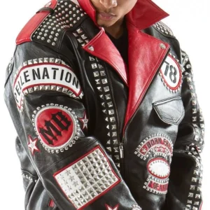 Pelle Pelle Born Free MB Studded Leather Jacket