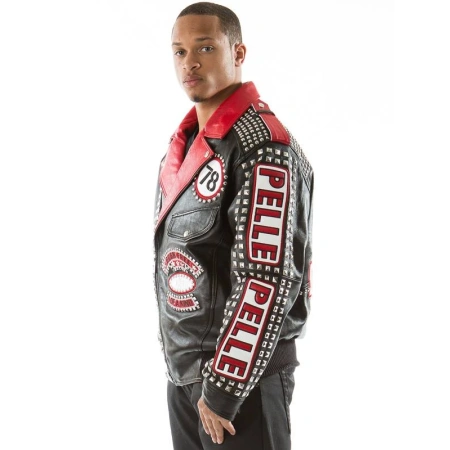 Pelle Pelle Born Free MB Studded Leather Jacket view 4
