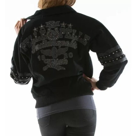 Pelle Pelle Black Indianapolis Wool Jacket view 2