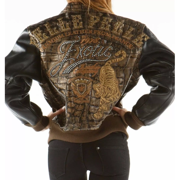 Pelle Pelle Brown Exotic Leather Jacket view 2