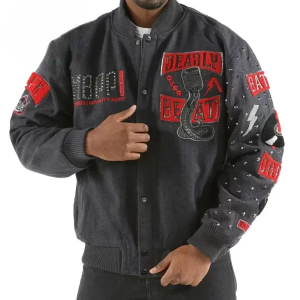 Pelle Pelle Deadly Beat Grey Wool Jacket view 2