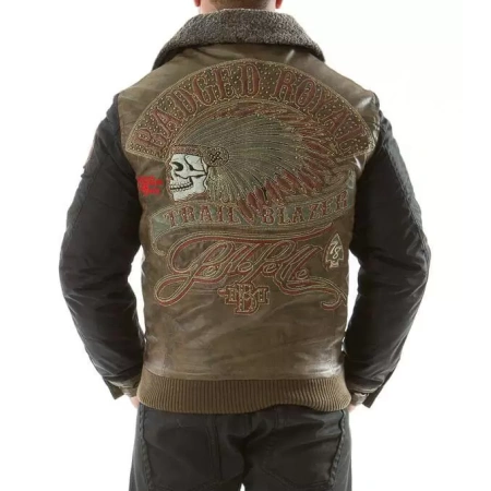 Pelle Pelle Badged Royal MB Olive Jacket | Men Jacket view 2