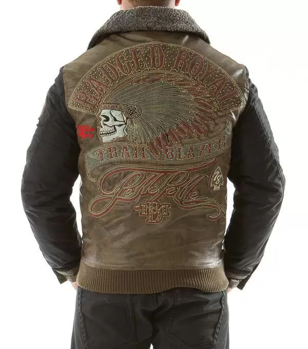 Pelle Pelle Badged Royal MB Olive Jacket | Men Jacket view 2