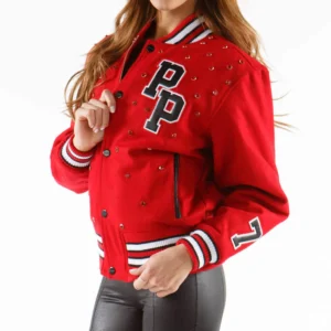 Pelle Pelle Red Studded 1978 Jacket view 2
