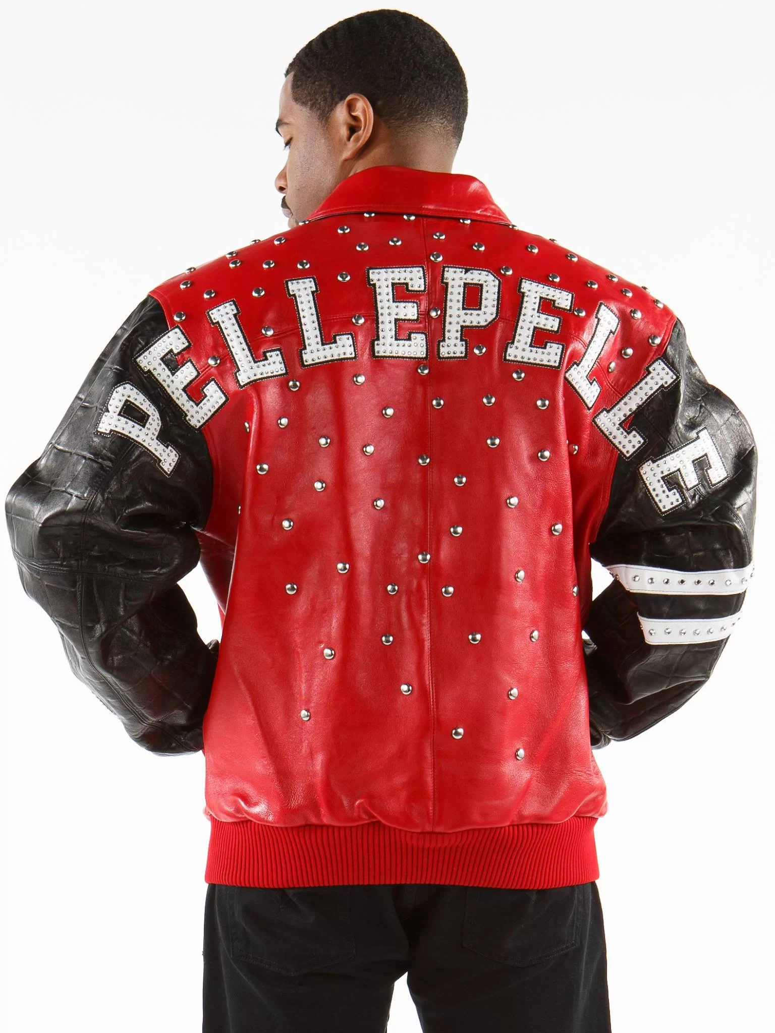 Pelle Pelle Red 1978 Studded Leather Jacket | MB Jacket
