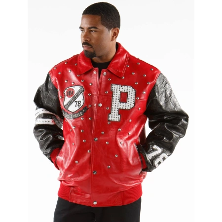 Pelle Pelle Red 1978 Studded Leather Jacket | MB Jacket view 2