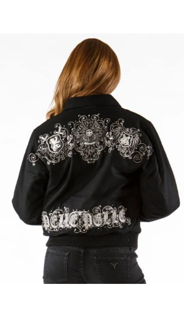 Pelle Pelle Black Crest Wool Jacket