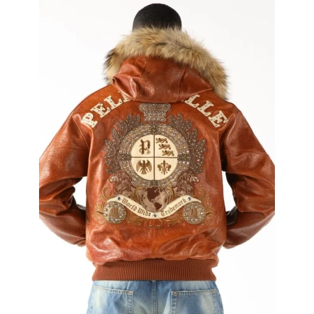 Pelle Pelle Brown Worldwide MB Leather Jacket view 2