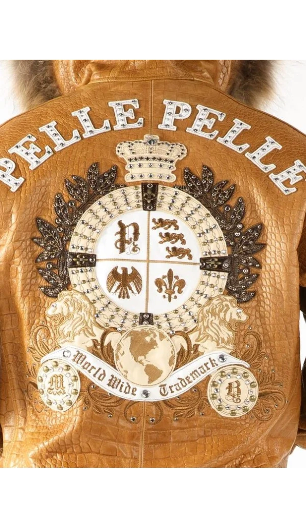 Pelle Pelle Light Brown MB Leather Jacket | Fur Hood Jacket