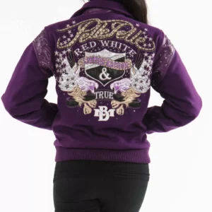 Pelle Pelle Purple MB Women Wool Jacket view 2