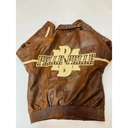 Pelle Pelle Brown Marc Buchanan Leather Jacket view 2