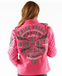 Pelle Pelle Pink Studded Varsity Jacket view 2