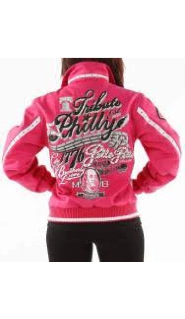 Pelle Pelle Pink Philly Tribute Wool Jacket