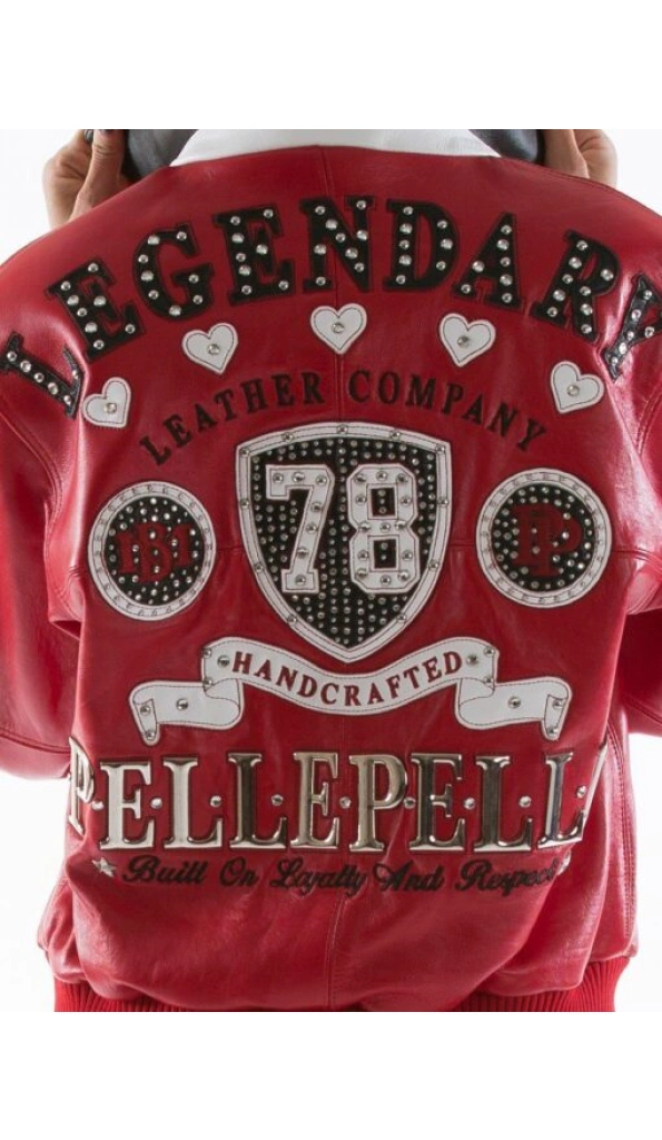 Pelle Pelle Bejeweled Leather Jacket