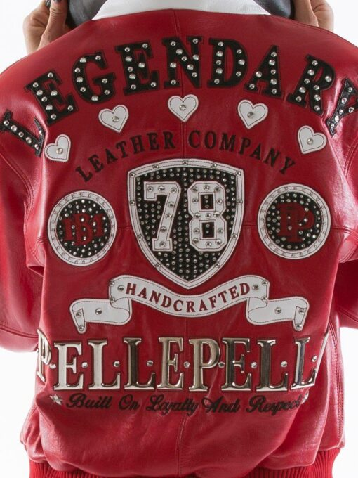 Pelle Pelle Bejeweled Leather Jacket
