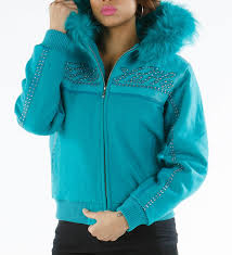 Pelle Pelle Rebel Blue Studded Jacket view 1