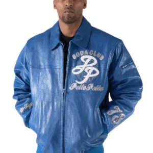 Pelle Pelle Blue Motor City Leather Jacket | SC Jacket