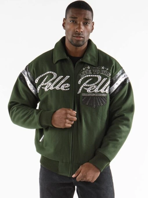 Pelle Pelle Live To Win Dark Green MB Jacket