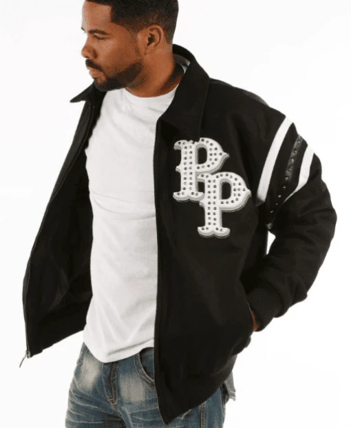 Pelle Pelle Men Black Detroit Wool Jacket view 1