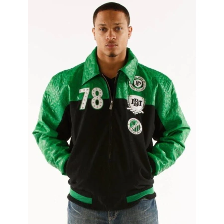 Pelle Pelle Original And True Green Varsity Jacket view 1