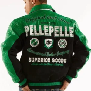 Pelle Pelle Original And True Green Varsity Jacket view 2