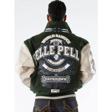 Pelle Pelle World Famous Dark Green Wool Jacket view 2