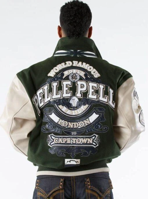 Pelle Pelle World Famous Dark Green Wool Jacket view 2
