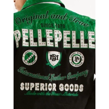 Pelle Pelle Original And True Green Varsity Jacket view 4