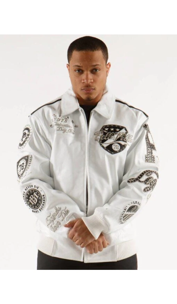 Pelle Pelle Legacy Series White Leather Jacket