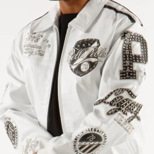 Pelle Pelle Legacy Series White Leather Jacket view 3
