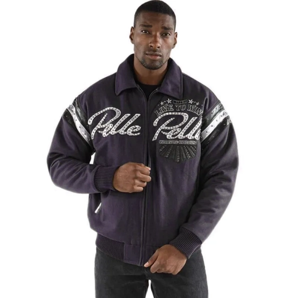 PELLE PELLE LIVE TO WIN PURPLE JACKET