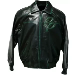 PELLE PELLE BLACK GREEN JACKET SUPERB