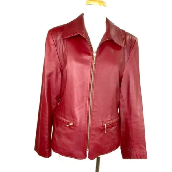 PELLE PELLE KARPETA RED LEATHER JACKET
