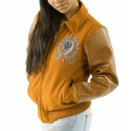 PELLE PELLE IMMORITAL BROWN WOOL LEATHER JACKET view 1