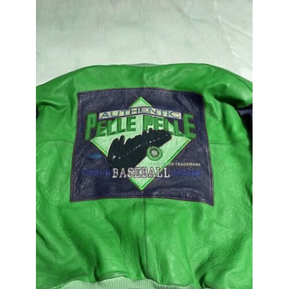 PELLE PELLE AUTHENTIC GREEN LEATHER JACKET view 2