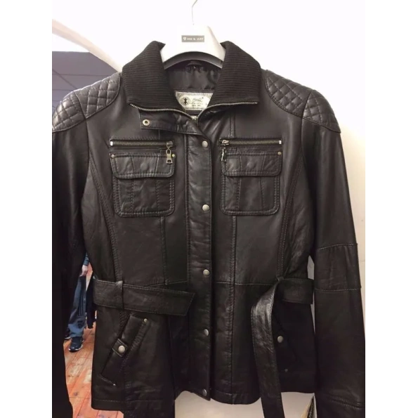 PELLE PELLE WOMENS CASUAL LEATHER JACKET