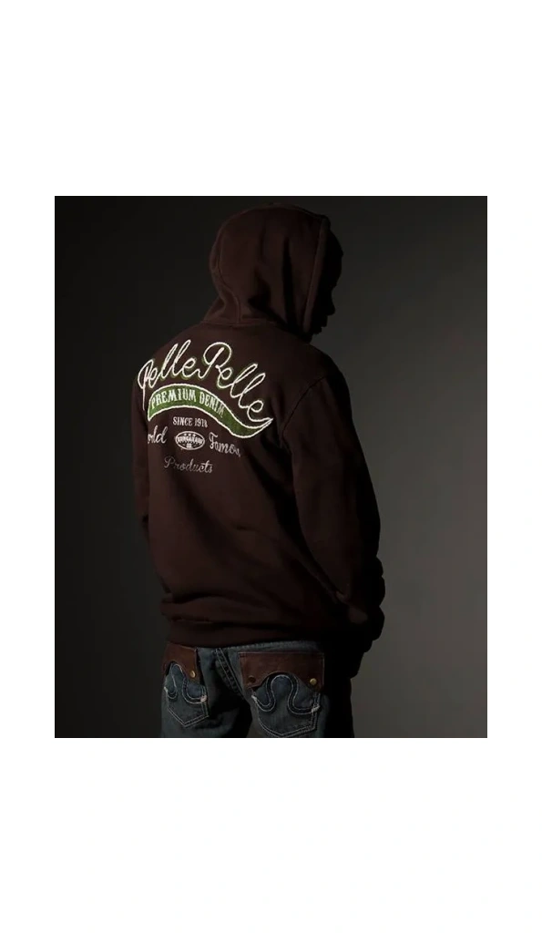 Pelle Pelle World Famous Brown Wool Hoodie | Men Hoodie