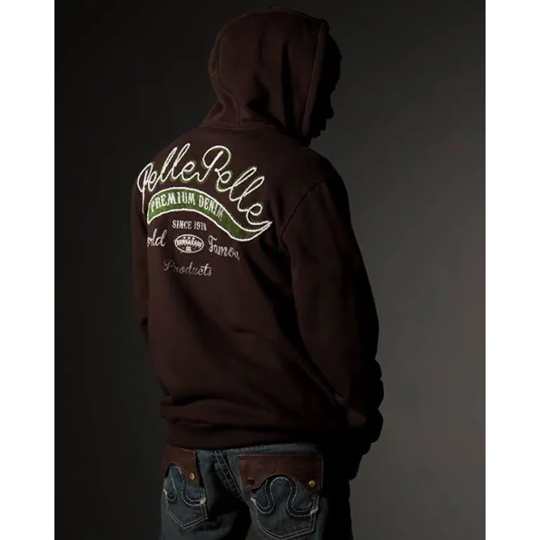 Pelle Pelle World Famous Brown Wool Hoodie | Men Hoodie