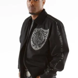 Pelle Pelle Black Band Of Brothers MB Jacket | Wool Jacket